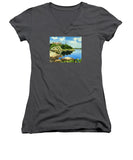 Beacon Rock Brenton Cove Newport Rhode Island - Women's V-Neck