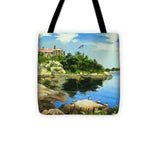 Beacon Rock Brenton Cove Newport Rhode Island - Tote Bag