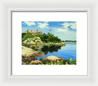 Beacon Rock Brenton Cove Newport Rhode Island - Framed Print