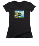 Beacon Rock Brenton Cove Newport Rhode Island - Women's V-Neck
