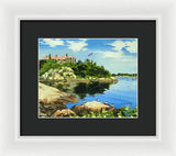 Beacon Rock Brenton Cove Newport Rhode Island - Framed Print