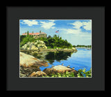 Beacon Rock Brenton Cove Newport Rhode Island - Framed Print