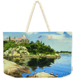 Beacon Rock Brenton Cove Newport Rhode Island - Weekender Tote Bag