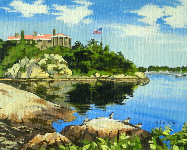 Beacon Rock Brenton Cove Newport Rhode Island - Art Print