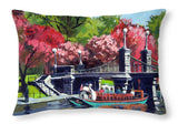 Boston Public Gardens Boston Massachusetts - Throw Pillow
