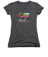 Boston Public Gardens Boston Massachusetts - Women's V-Neck