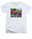 Boston Public Gardens Boston Massachusetts - Men's V-Neck T-Shirt