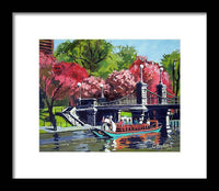 Boston Public Gardens Boston Massachusetts - Framed Print