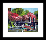 Boston Public Gardens Boston Massachusetts - Framed Print