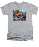 Boston Public Gardens Boston Massachusetts - Men's V-Neck T-Shirt