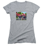 Boston Public Gardens Boston Massachusetts - Women's V-Neck