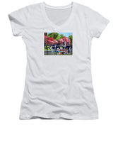 Boston Public Gardens Boston Massachusetts - Women's V-Neck