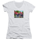 Boston Public Gardens Boston Massachusetts - Women's V-Neck