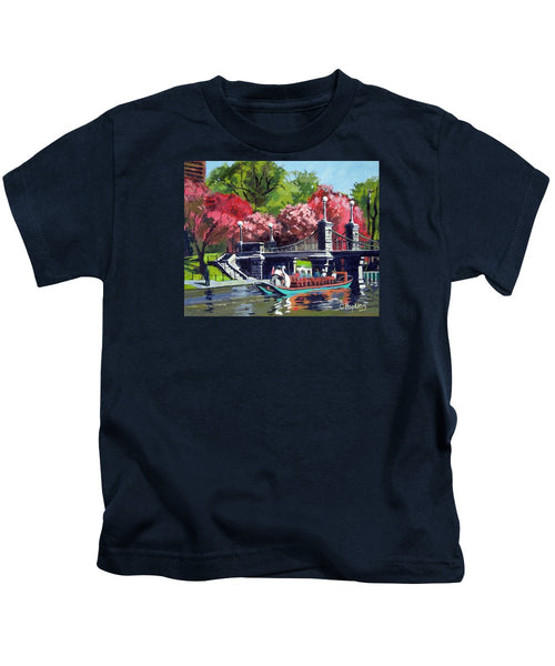 Boston Public Gardens Boston Massachusetts - Kids T-Shirt