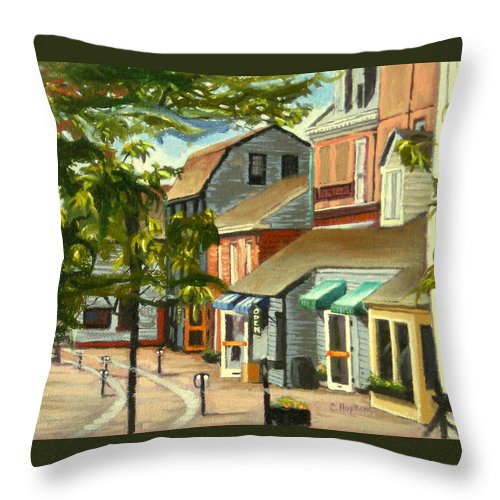 Bowen's Wharf Newport Rhode Island - Throw Pillow