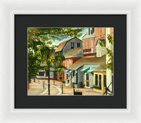 Bowen's Wharf Newport Rhode Island - Framed Print
