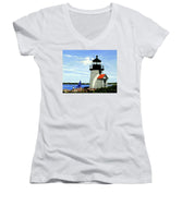 Brant Point Lighthose Nantucket Massachusetts - Women's V-Neck