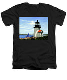 Brant Point Lighthose Nantucket Massachusetts - Men's V-Neck T-Shirt