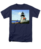 Brant Point Lighthose Nantucket Massachusetts - Men's T-Shirt  (Regular Fit)