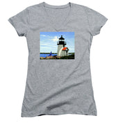 Brant Point Lighthose Nantucket Massachusetts - Women's V-Neck