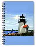 Brant Point Lighthose Nantucket Massachusetts - Spiral Notebook