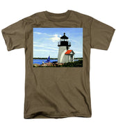Brant Point Lighthose Nantucket Massachusetts - Men's T-Shirt  (Regular Fit)