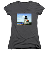Brant Point Lighthose Nantucket Massachusetts - Women's V-Neck