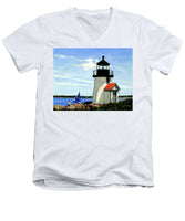 Brant Point Lighthose Nantucket Massachusetts - Men's V-Neck T-Shirt