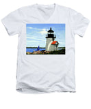 Brant Point Lighthose Nantucket Massachusetts - Men's V-Neck T-Shirt