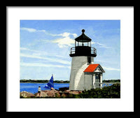 Brant Point Lighthouse Nantucket Massachusetts - Framed Print