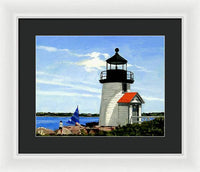 Brant Point Lighthouse Nantucket Massachusetts - Framed Print