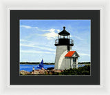 Brant Point Lighthouse Nantucket Massachusetts - Framed Print