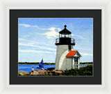 Brant Point Lighthouse Nantucket Massachusetts - Framed Print