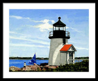 Brant Point Lighthouse Nantucket Massachusetts - Framed Print