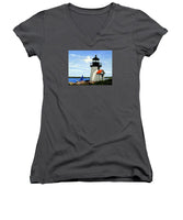 Brant Point Lighthouse Nantucket Massachusetts - Women's V-Neck