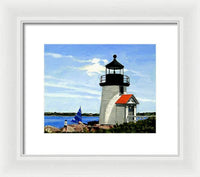 Brant Point Lighthouse Nantucket Massachusetts - Framed Print