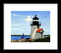 Brant Point Lighthouse Nantucket Massachusetts - Framed Print