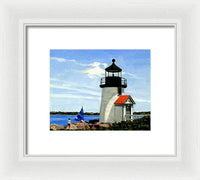 Brant Point Lighthouse Nantucket Massachusetts - Framed Print