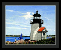 Brant Point Lighthouse Nantucket Massachusetts - Framed Print