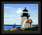 Brant Point Lighthouse Nantucket Massachusetts - Framed Print