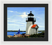 Brant Point Lighthouse Nantucket Massachusetts - Framed Print