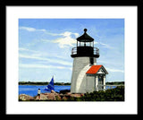 Brant Point Lighthouse Nantucket Massachusetts - Framed Print