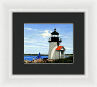 Brant Point Lighthouse Nantucket Massachusetts - Framed Print