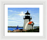 Brant Point Lighthouse Nantucket Massachusetts - Framed Print