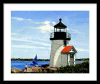 Brant Point Lighthouse Nantucket Massachusetts - Framed Print