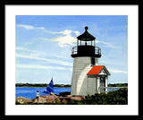 Brant Point Lighthouse Nantucket Massachusetts - Framed Print