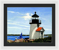 Brant Point Lighthouse Nantucket Massachusetts - Framed Print