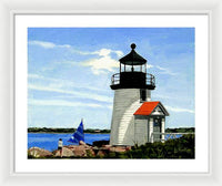 Brant Point Lighthouse Nantucket Massachusetts - Framed Print
