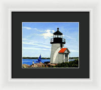 Brant Point Lighthouse Nantucket Massachusetts - Framed Print