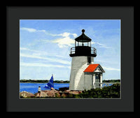 Brant Point Lighthouse Nantucket Massachusetts - Framed Print